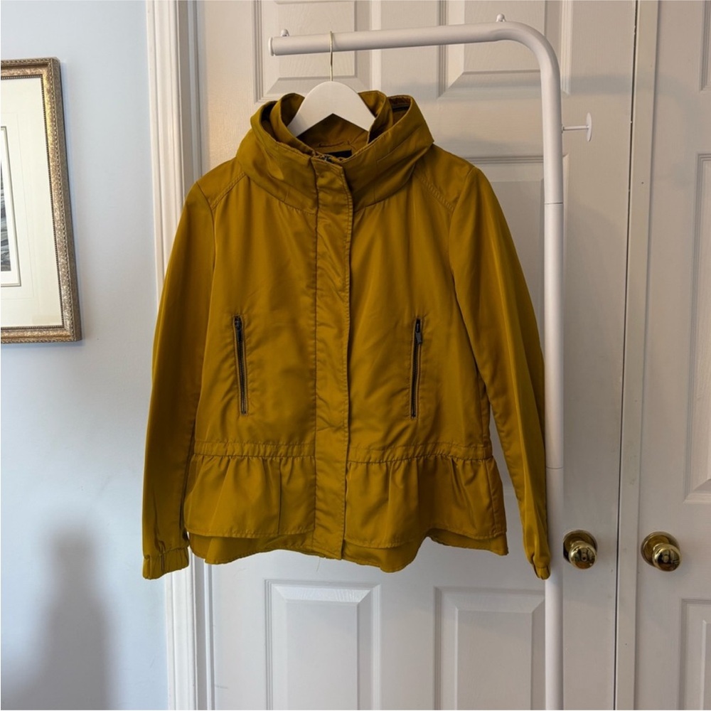 Zara Yellow Peplum Utility Jacket Size Small - Picture 10 of 12